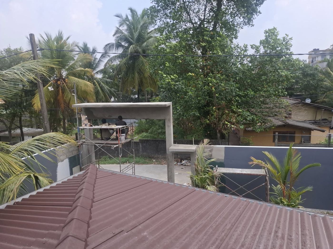 Structural renovation work on site