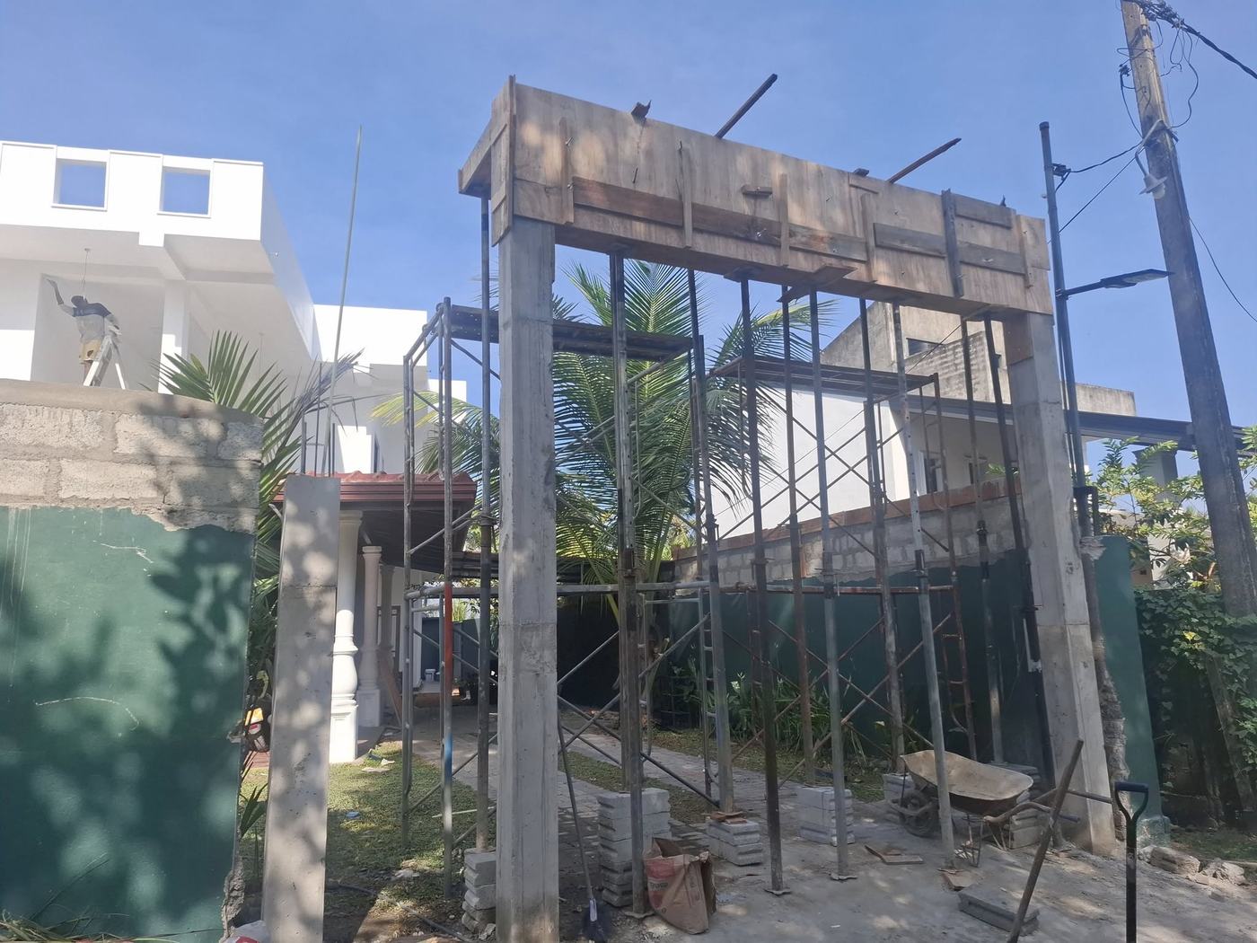 Renovation site work in progress